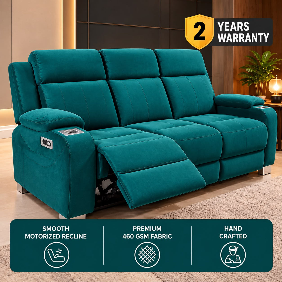 Climate Controlled Smart Recliner - 3 Seater